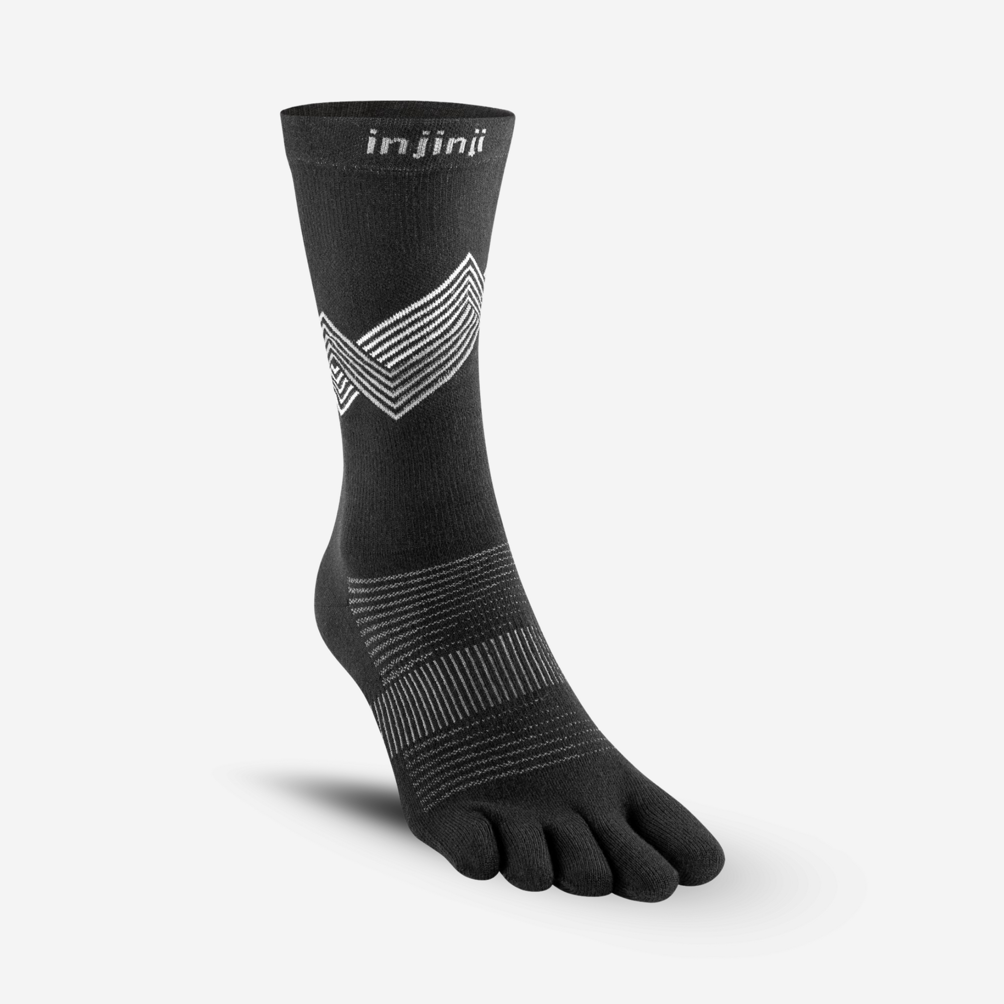 Injinji Run Lightweight Crew - Black