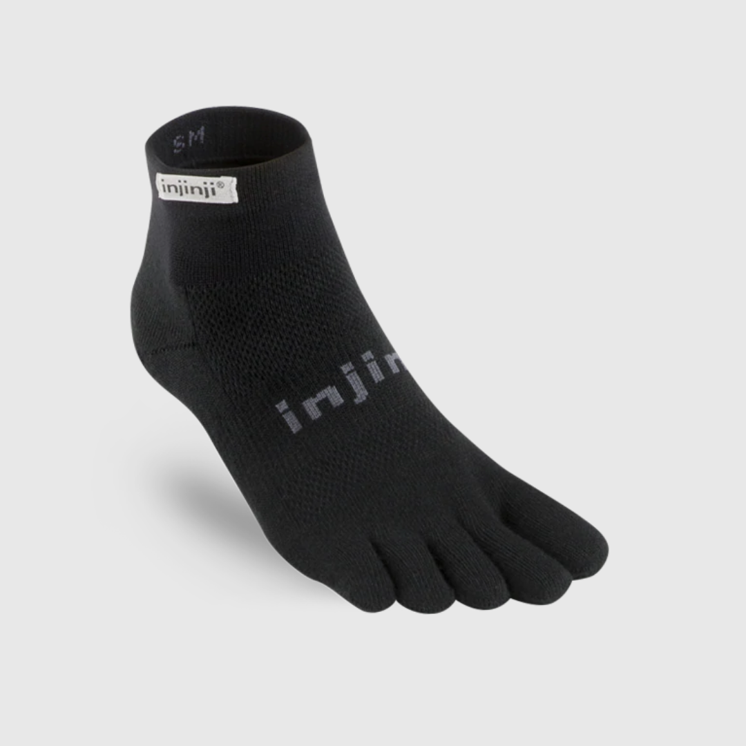 Injinji Run Original Weight Mini-Crew - Black