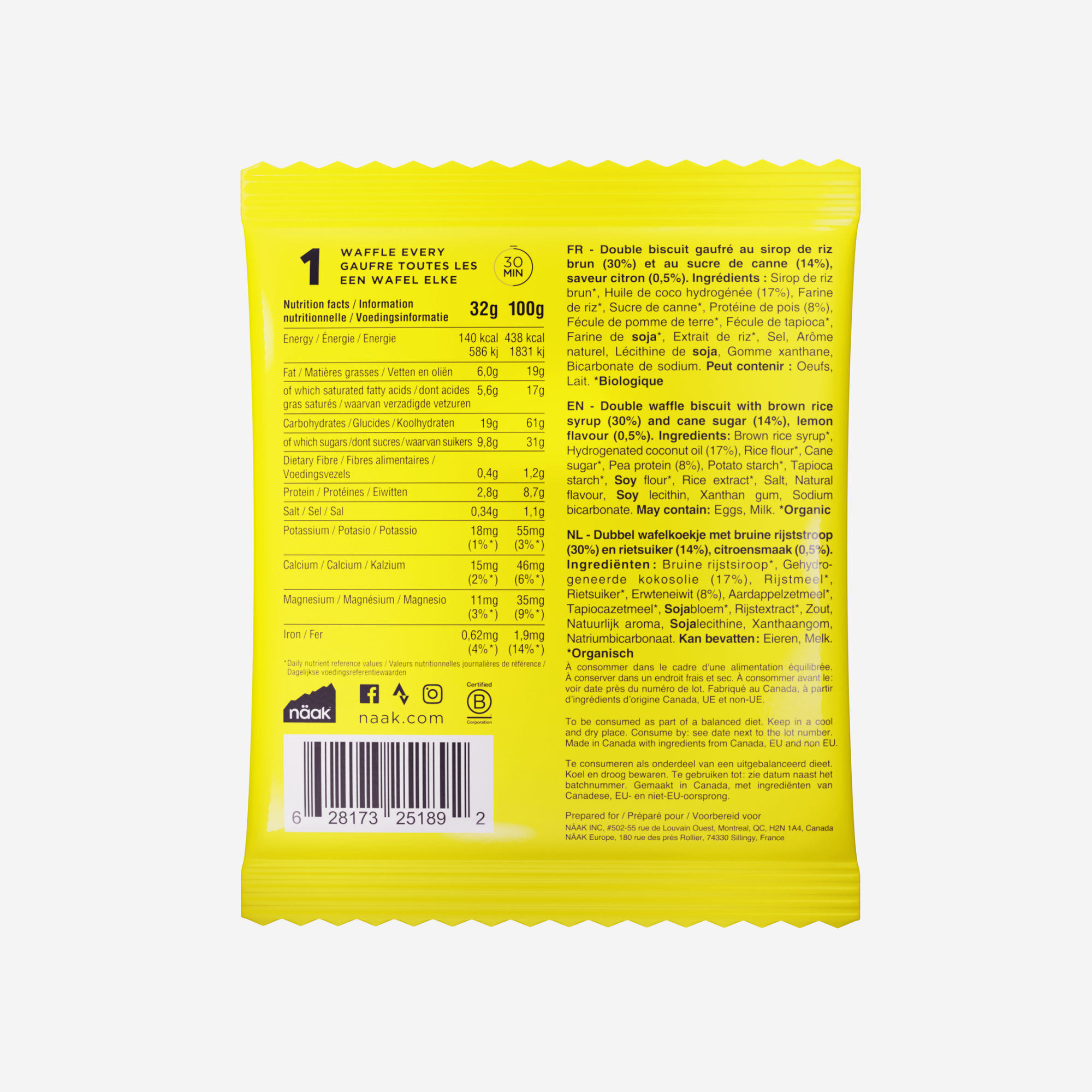 Näak Ultra Energy Waffle - 30g