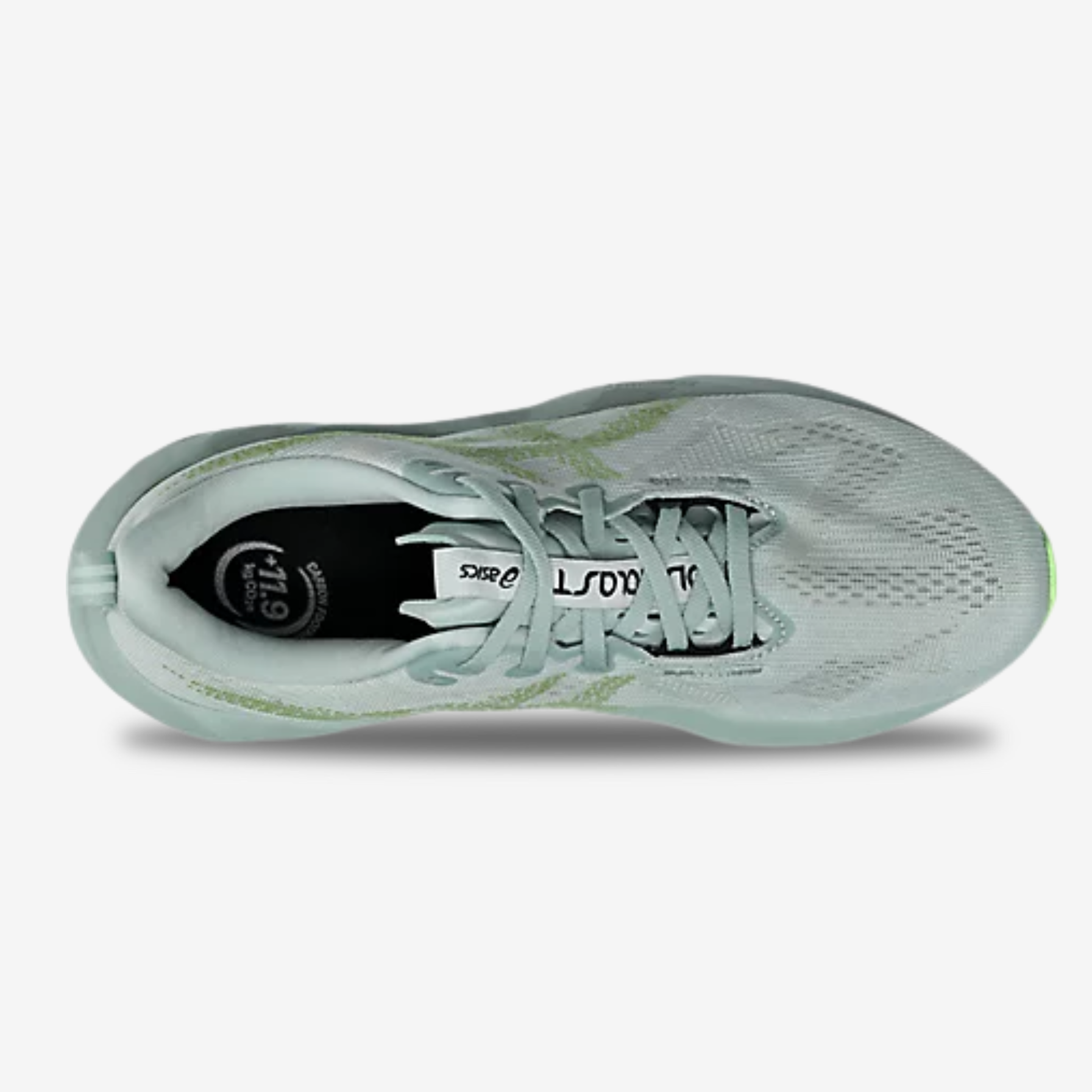 asics NOVABLAST 5 27.0 ライトグレー/グリーン Asics NovaBlast 5 – RUN