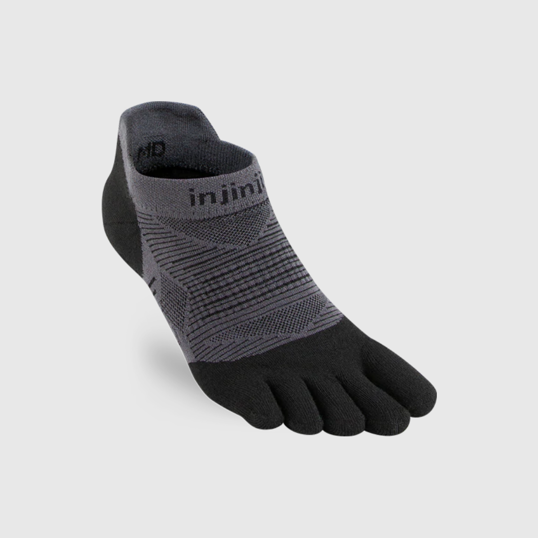 Injinji Run Lightweight No-Show - Black